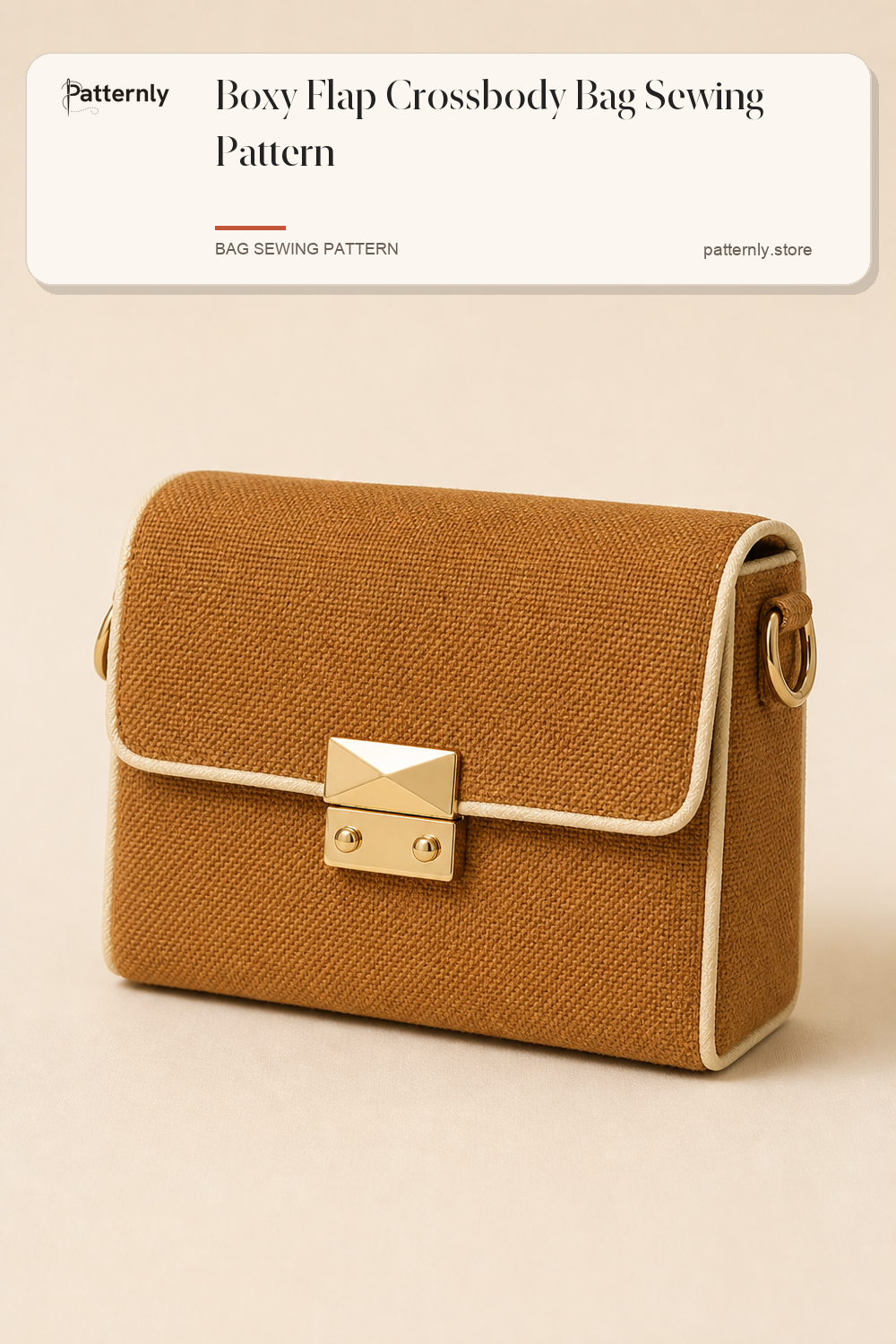 Boxy Flap Crossbody Bag Sewing Pattern cover