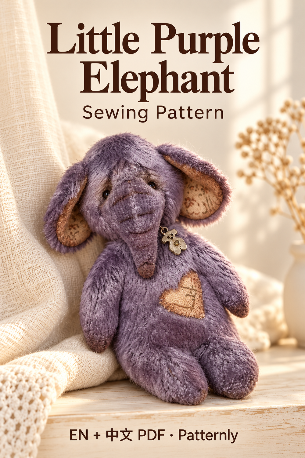 Little Purple Elephant Sewing Pattern cover