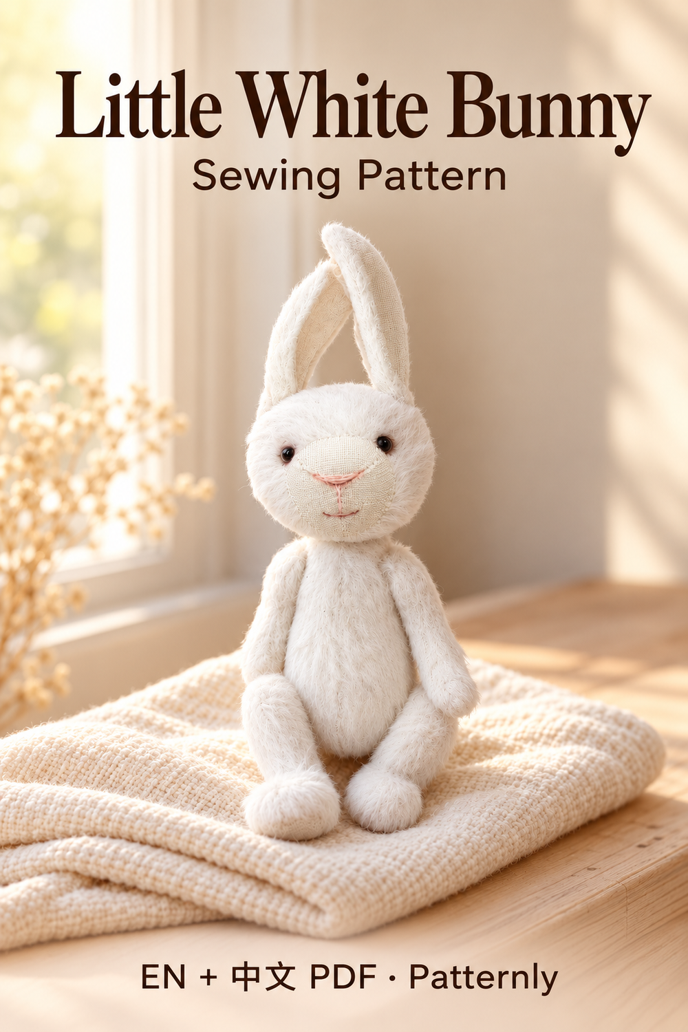 Little White Bunny Sewing Pattern cover