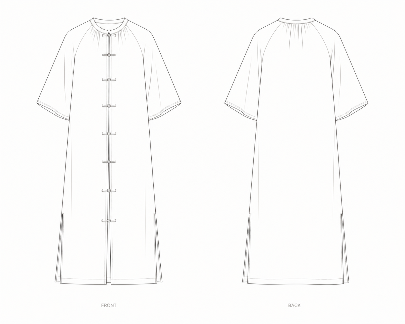 pattern-1144 front and back technical drawing