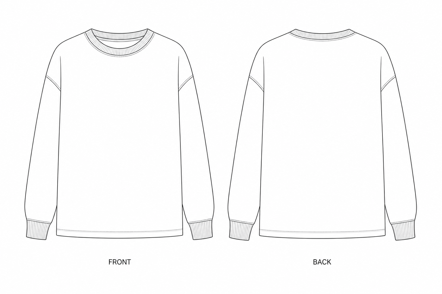 pattern-1254 front and back technical drawing