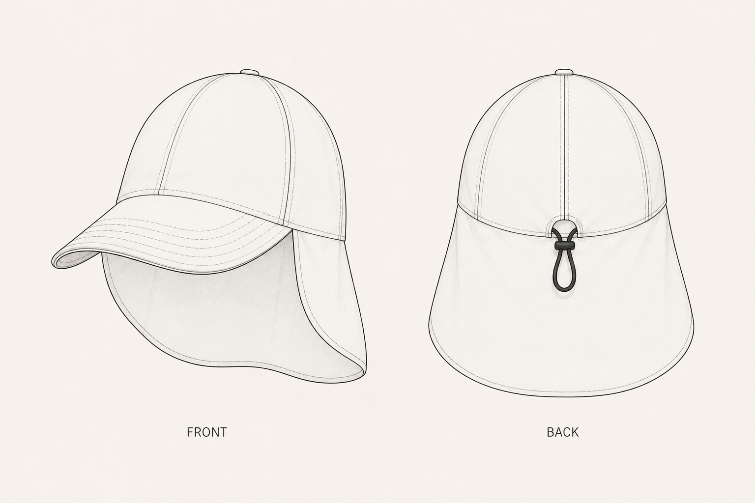 pattern-1287 front and back technical drawing