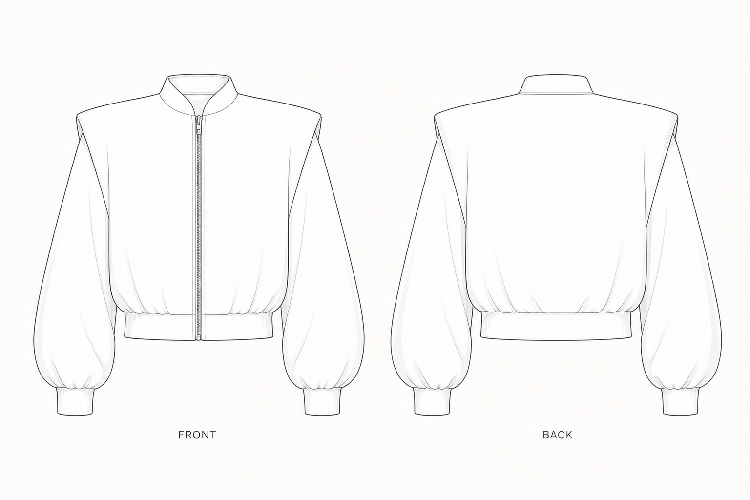 pattern-1311 front and back technical drawing