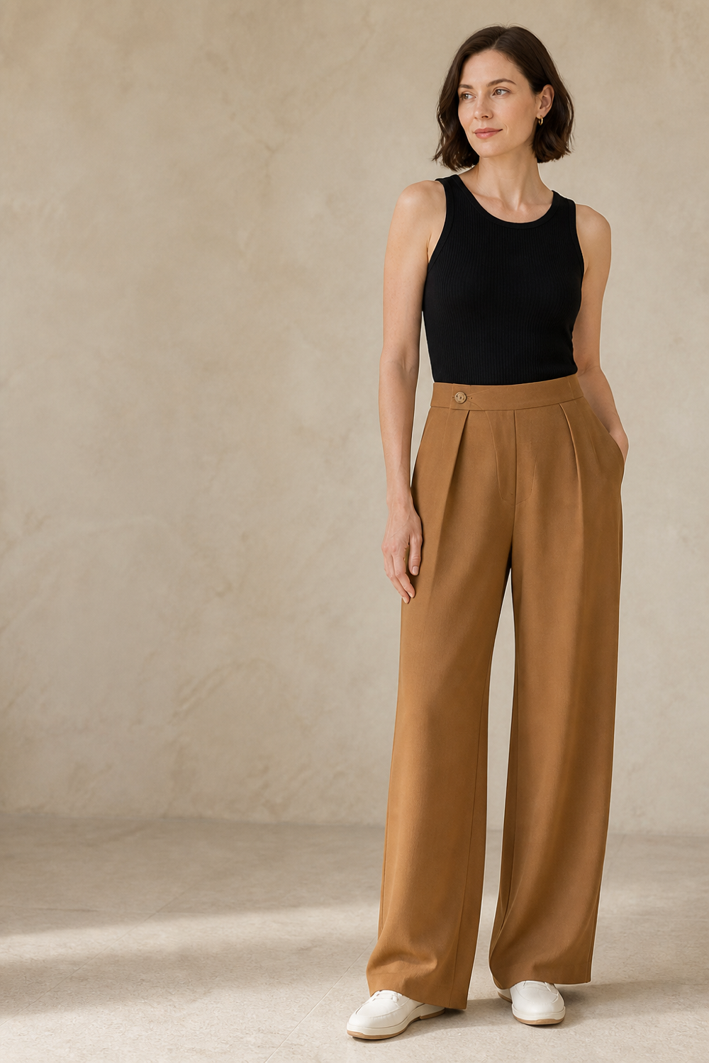 Straight Wide-Leg Pants Sewing Pattern 1368 cover