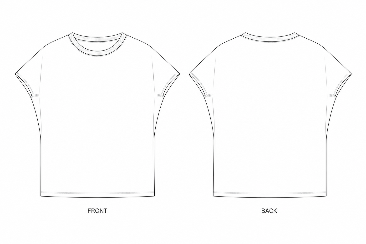 pattern-2019 front and back technical drawing
