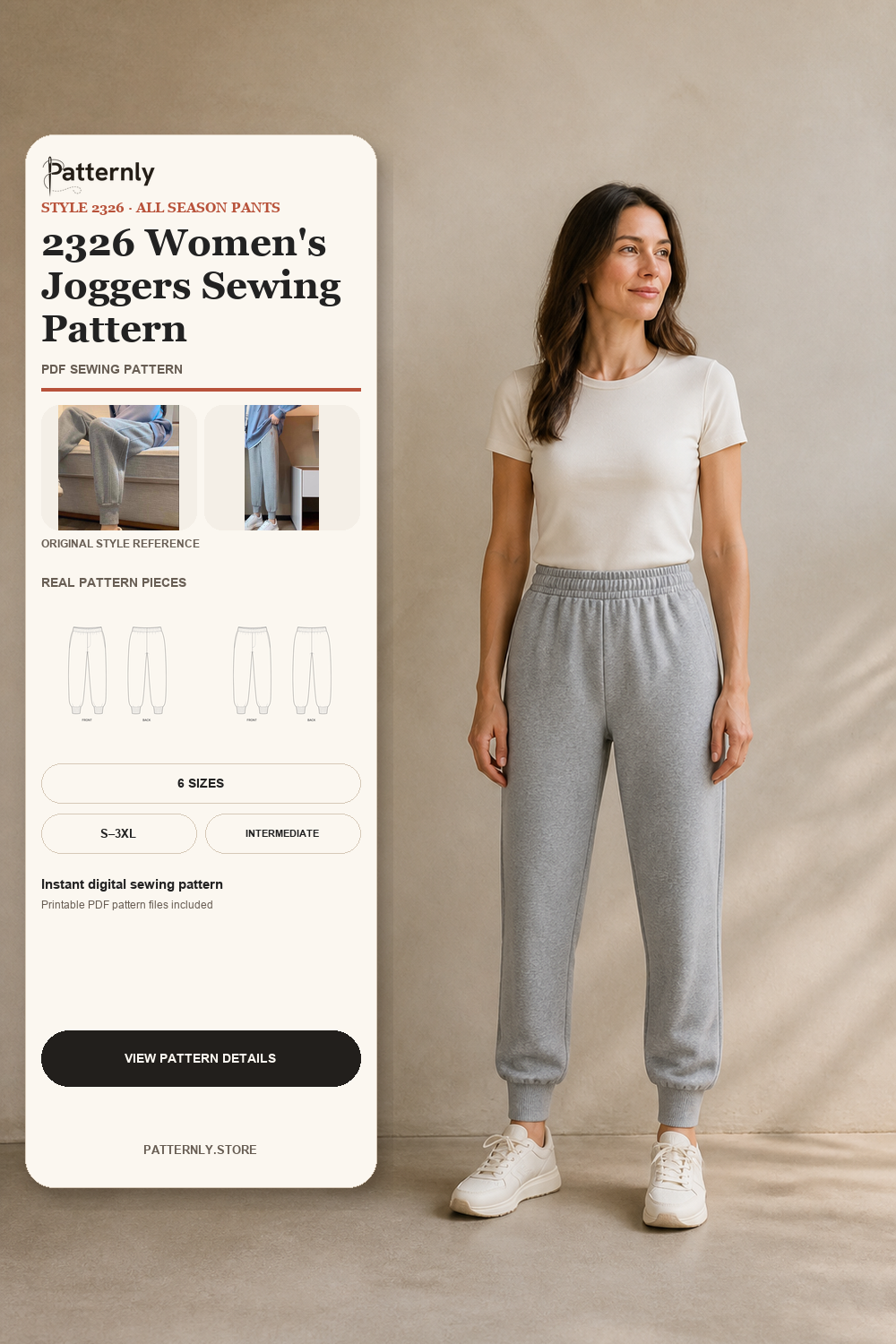 2326 Women's Joggers Sewing Pattern cover