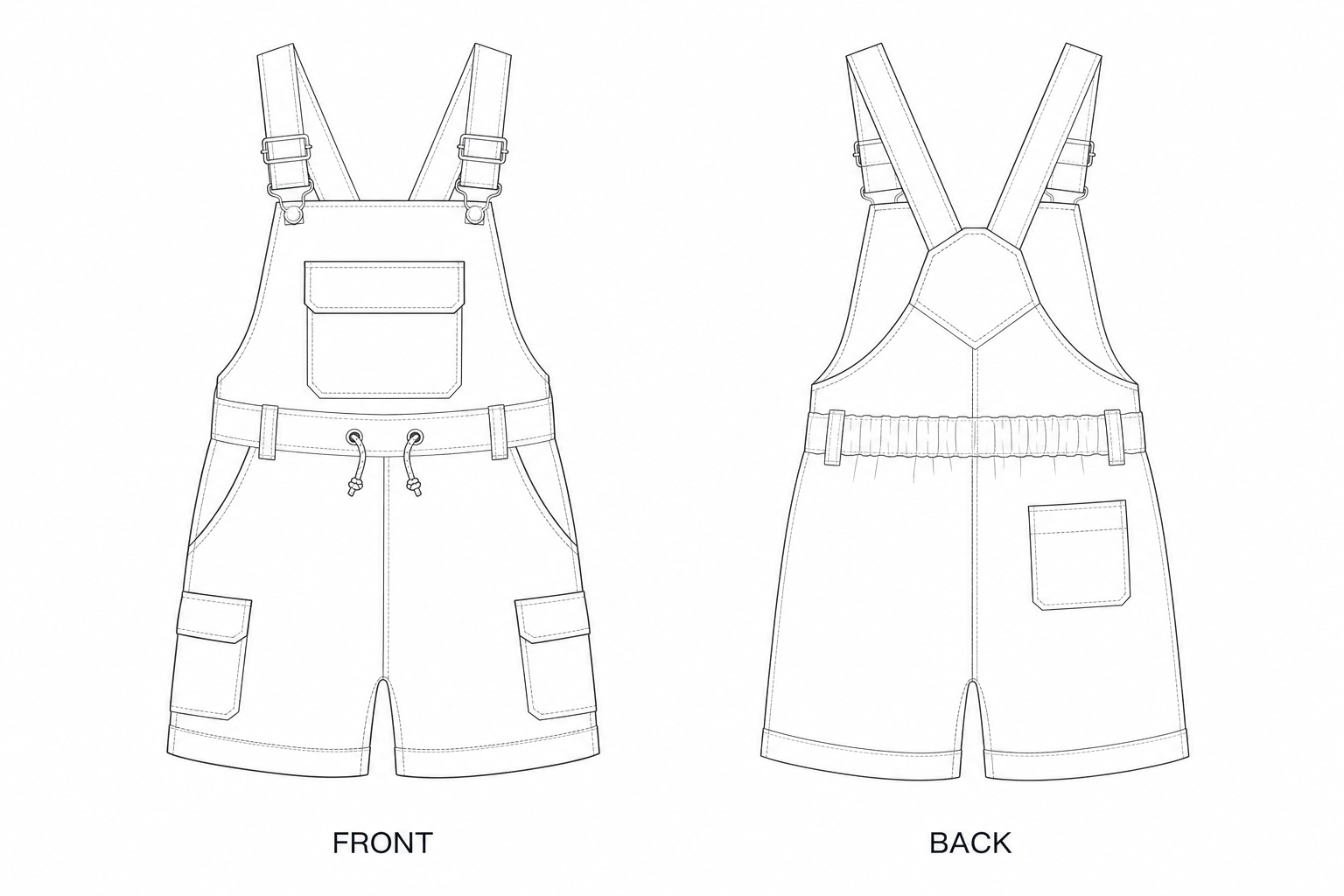 pattern-2356 front and back technical drawing