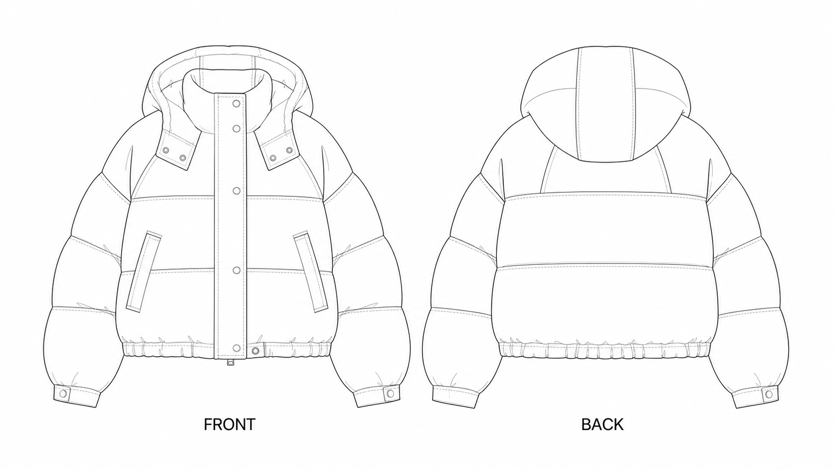 pattern-2415 front and back technical drawing