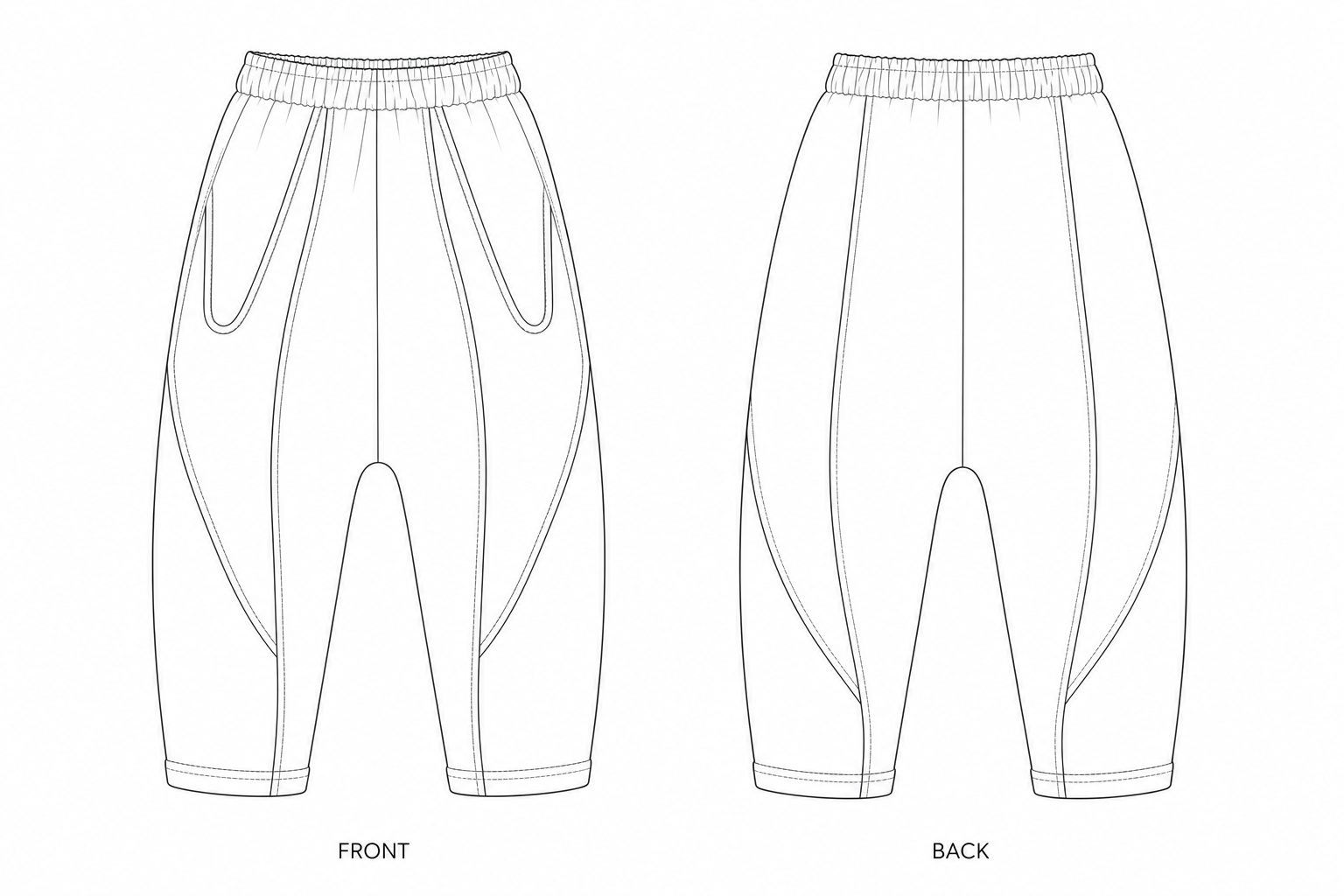 pattern-2420 front and back technical drawing