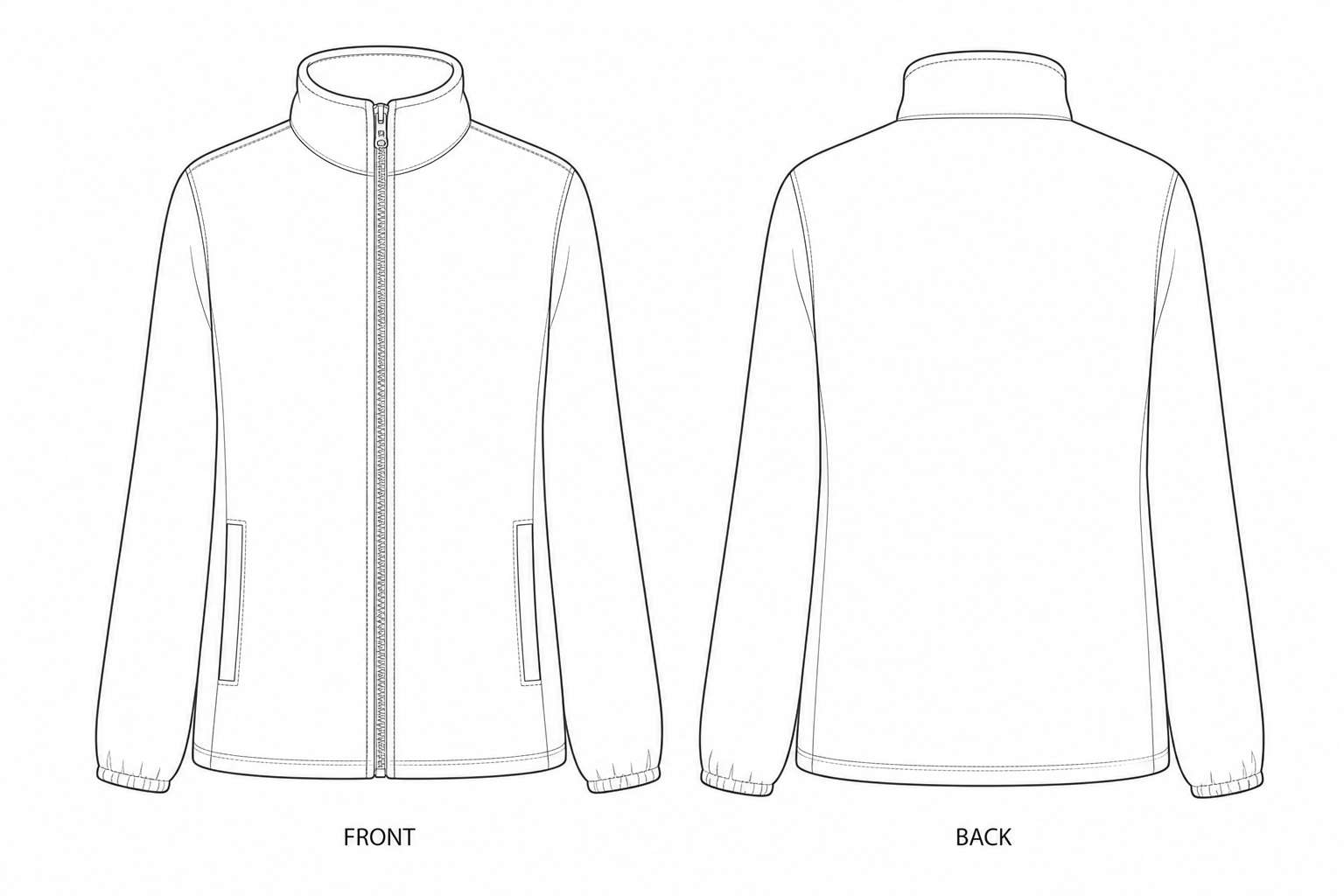 pattern-2551-a front and back technical drawing