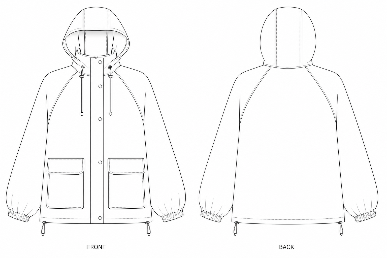pattern-2559 front and back technical drawing