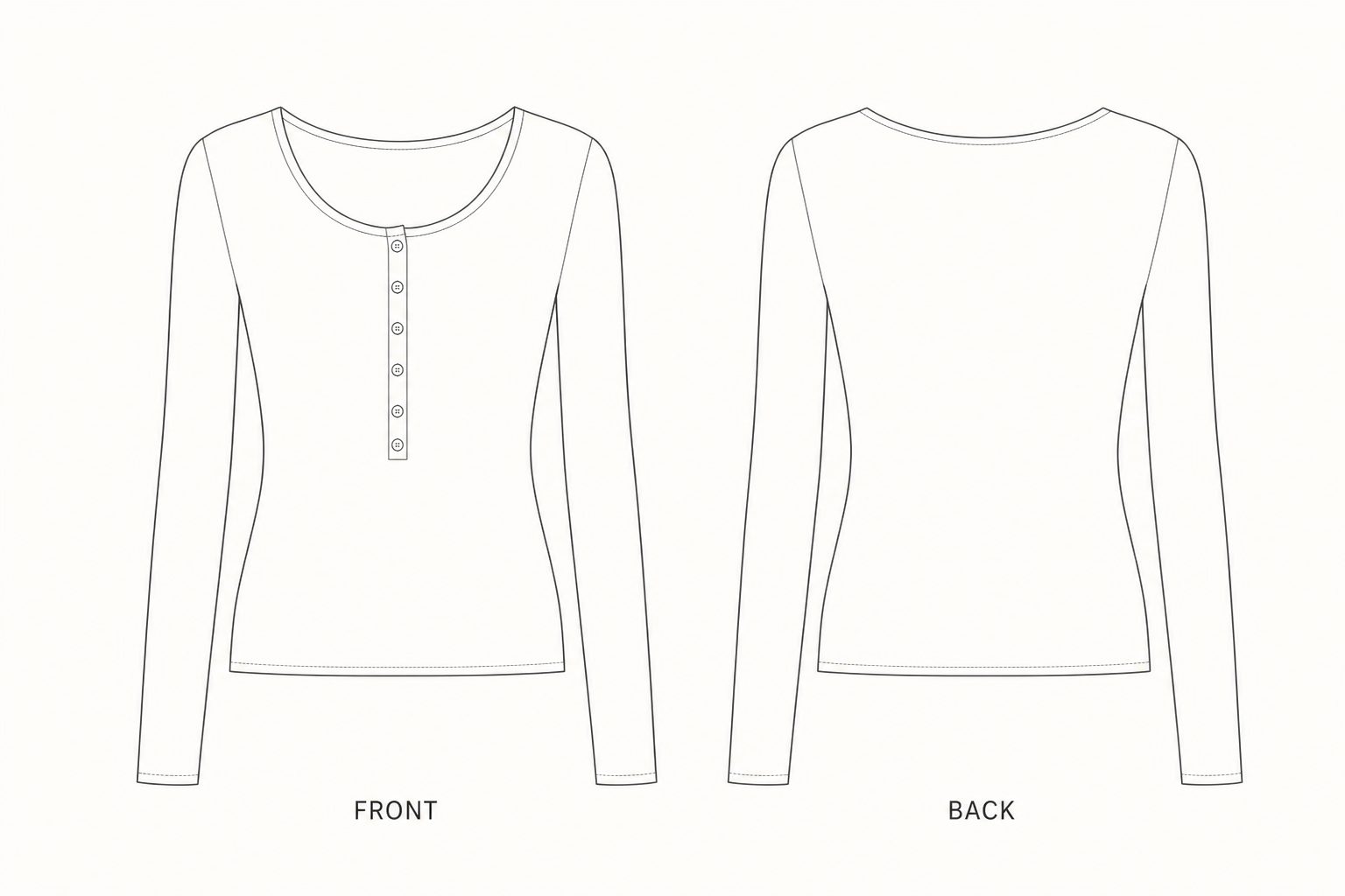 pattern-411 front and back technical drawing