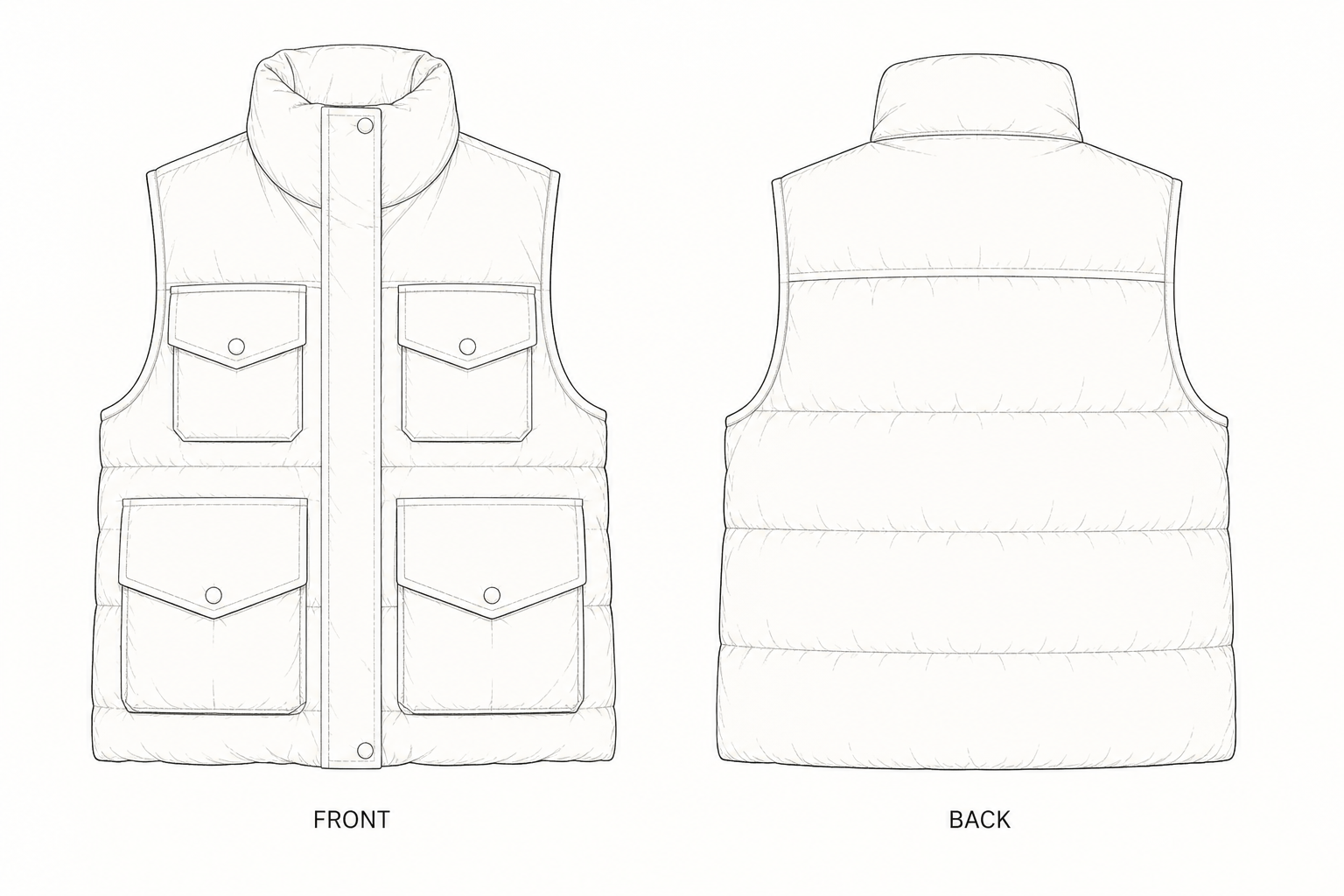 pattern-459 front and back technical drawing