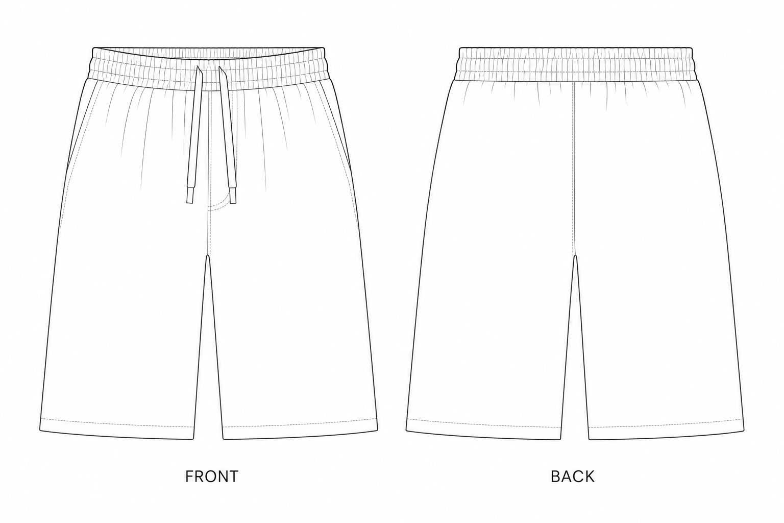 pattern-5058 front and back technical drawing