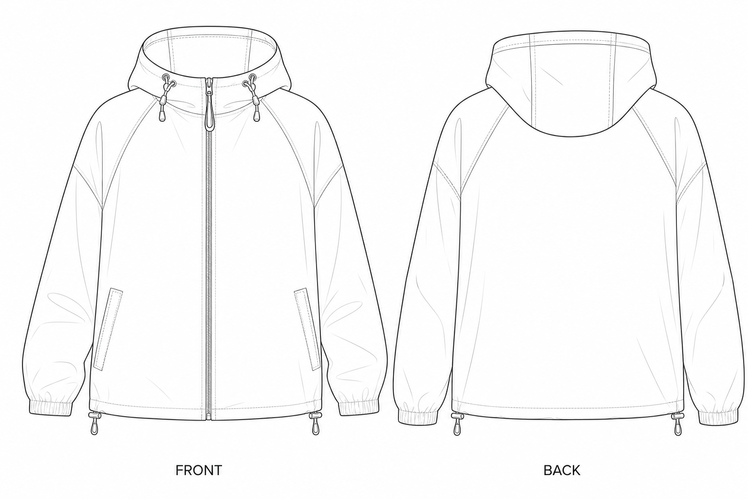 pattern-5066 front and back technical drawing