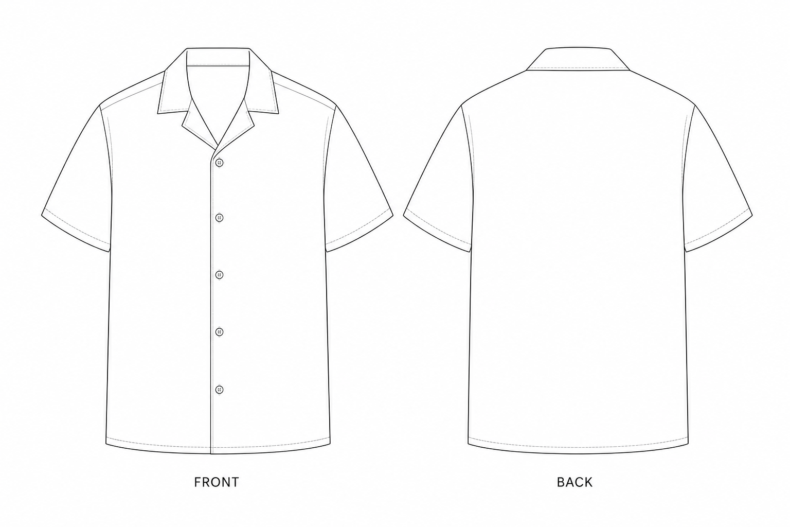 pattern-574 front and back technical drawing