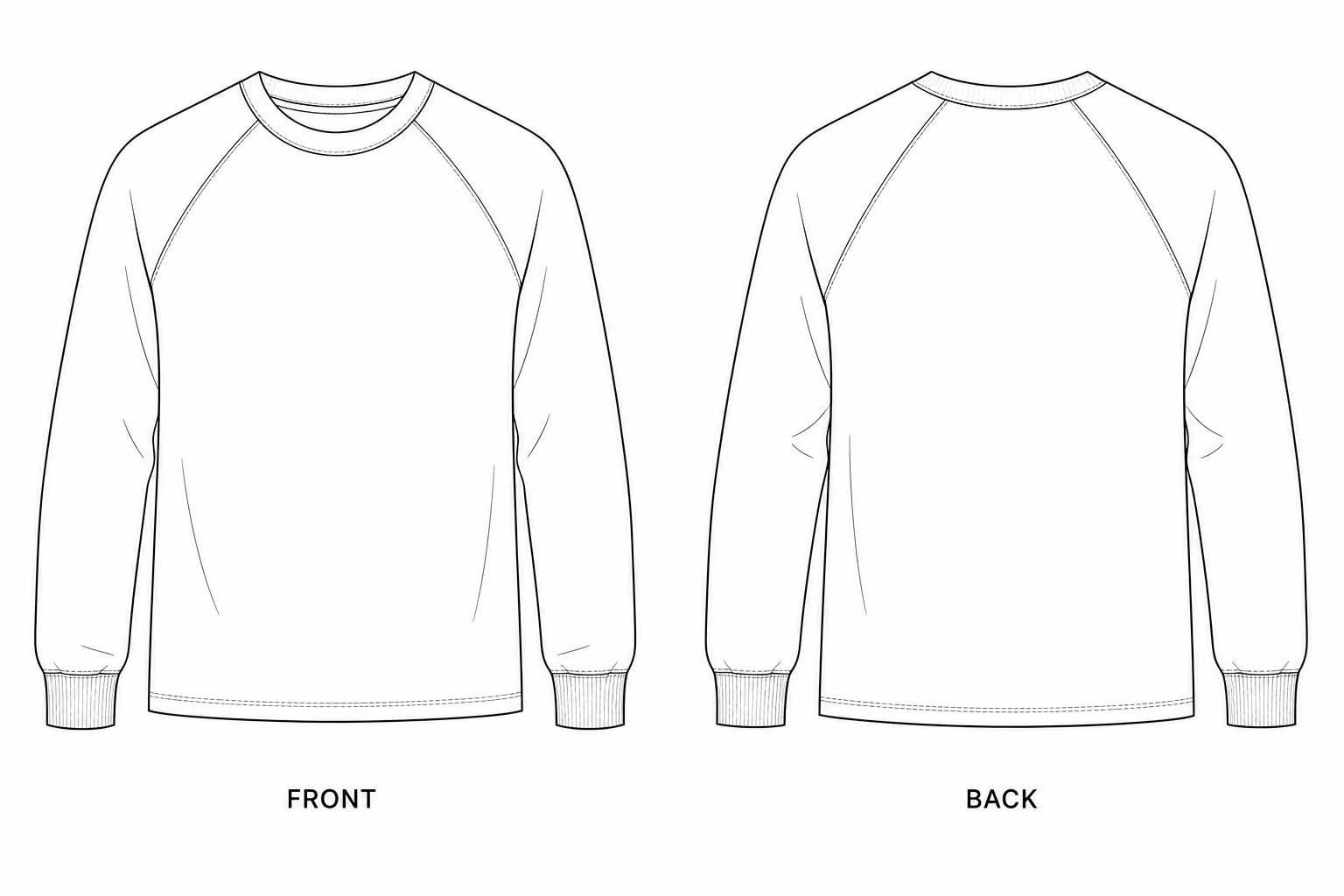 pattern-782 front and back technical drawing