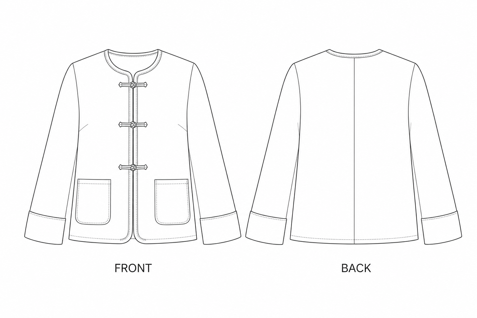 pattern-9035 front and back technical drawing
