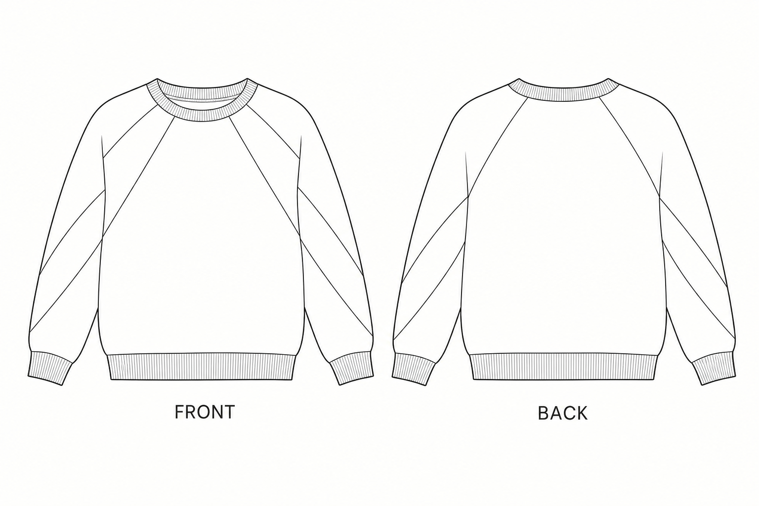 pattern-9070 front and back technical drawing