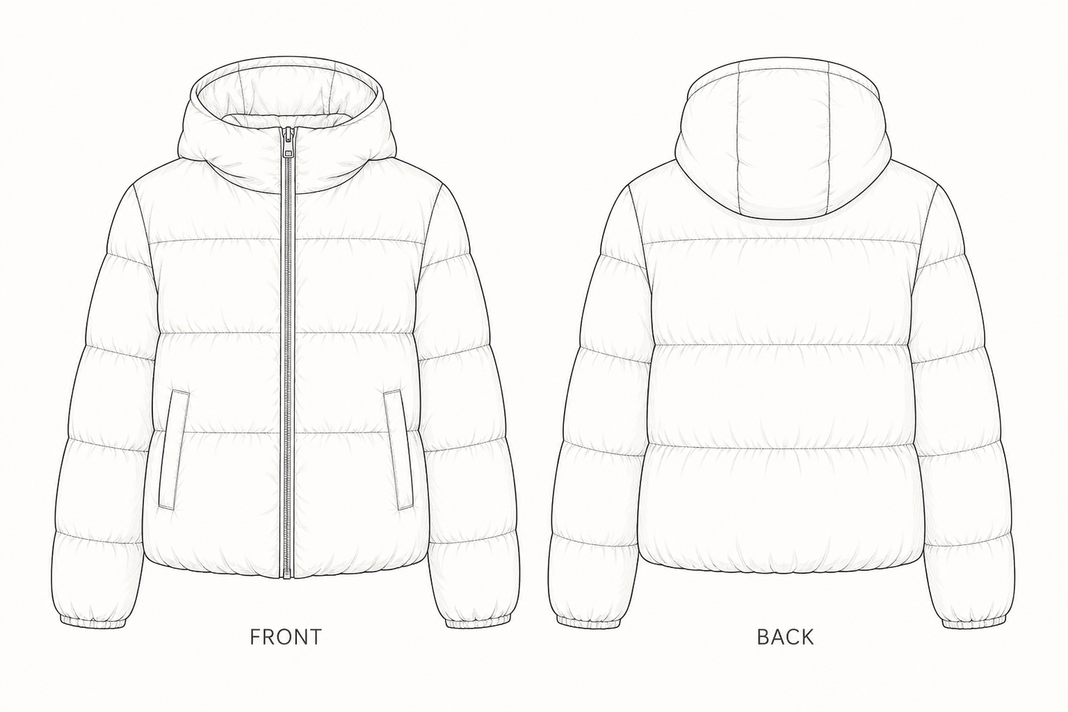 pattern-933 front and back technical drawing