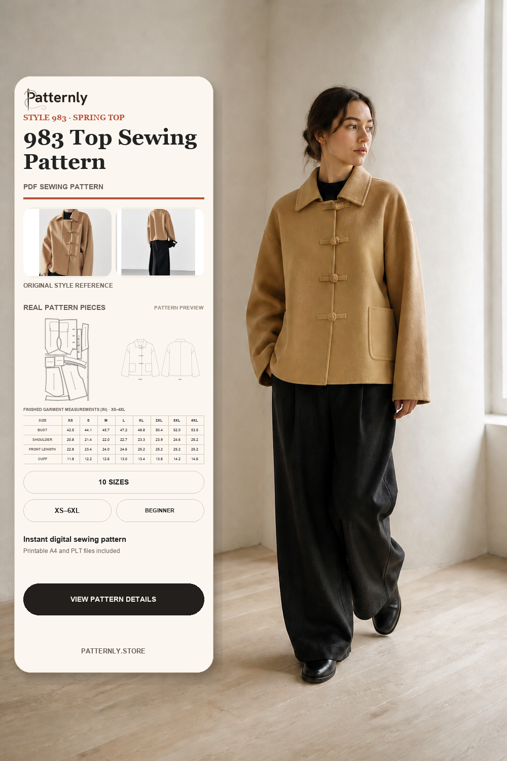 983 Top Sewing Pattern