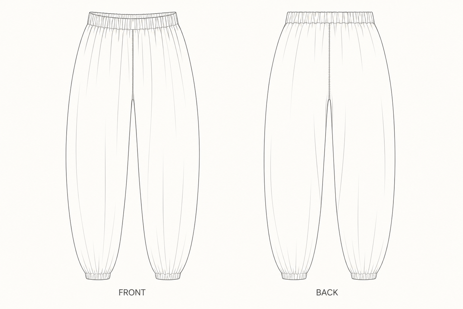 pattern-sy-827 front and back technical drawing
