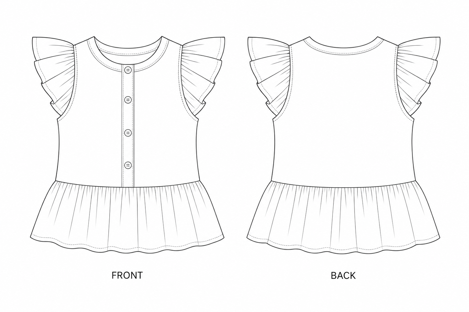 pattern-xanger-2023-free-09 front and back technical drawing