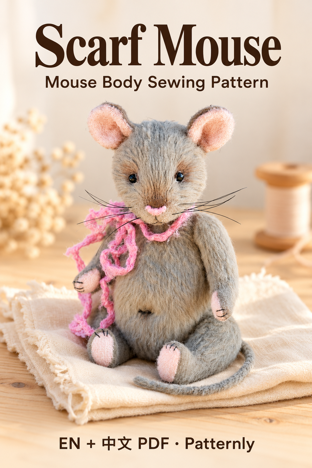 Scarf Mouse Sewing Pattern cover