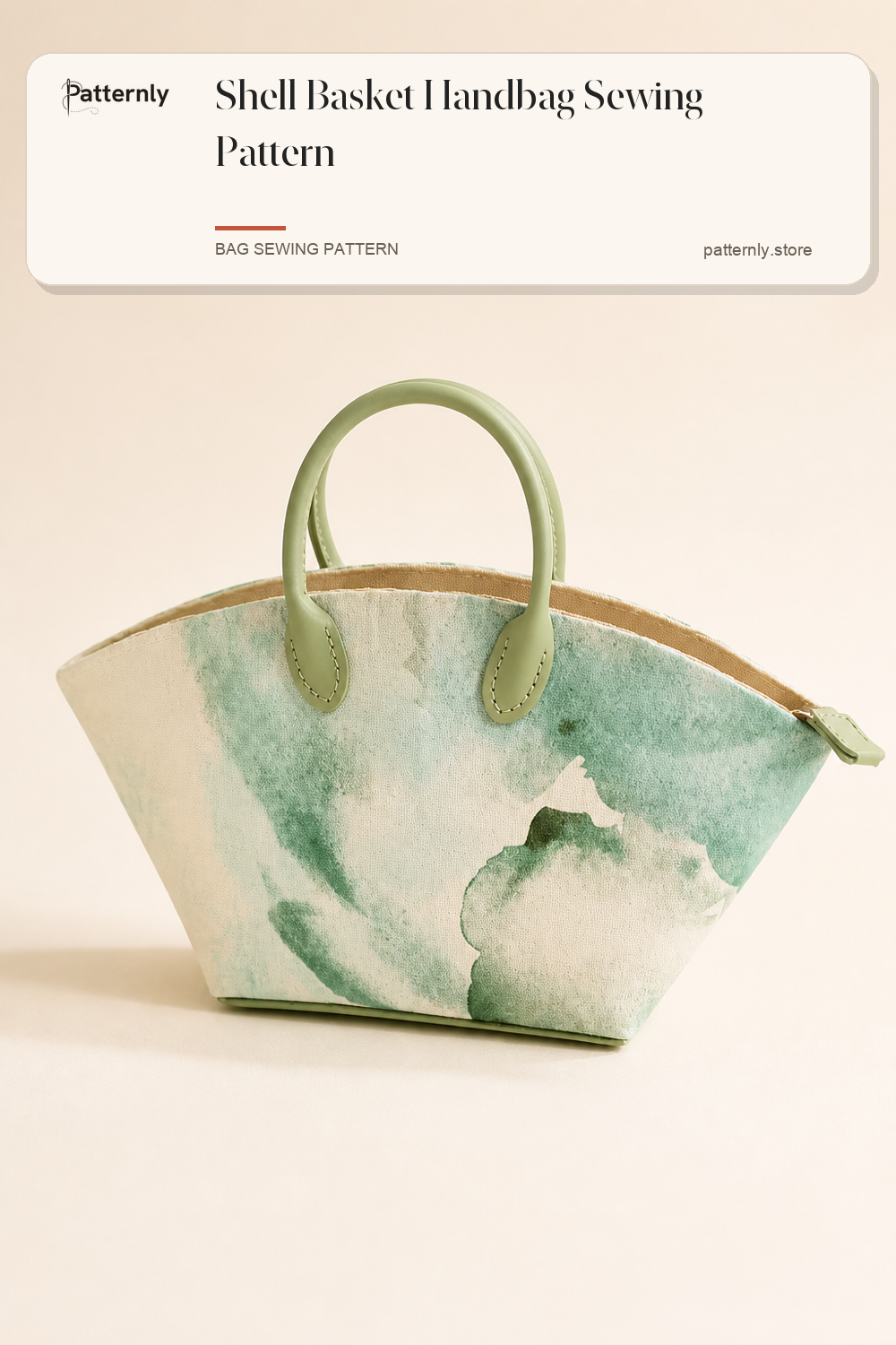 Shell Basket Handbag Sewing Pattern cover